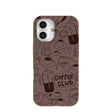Chocolate Brown Coffee Club iPhone 16 Case