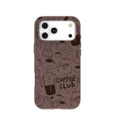 Chocolate Brown Coffee Club iPhone 17 Pro Max Case