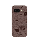 Chocolate Brown Coffee Club Google Pixel 9a Case
