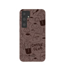 Chocolate Brown Coffee Club Samsung Galaxy S24+(Plus) Case