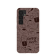 Chocolate Brown Coffee Club Samsung Galaxy S25 Case