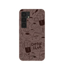 Chocolate Brown Coffee Club Samsung Galaxy S25 Case