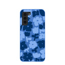 Electric Blue Daydream Blooms Samsung Galaxy S21 Case
