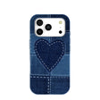 Powder Blue Denim Heart iPhone 17 Pro Case