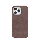 Chocolate Brown Desert Run iPhone 14 Pro Max Case