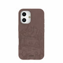 Chocolate Brown Desert Run iPhone 16 Case