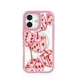Clear Dicey Cherries iPhone 17 Case With Petal Pink Ridge (MagSafe included)