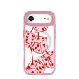 Clear Dicey Cherries iPhone Air Case With Petal Pink Ridge (MagSafe included)