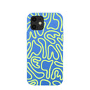 Electric Blue Dizzy Dreams iPhone 12/ iPhone 12 Pro Case