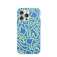 Electric Blue Dizzy Dreams iPhone 14 Pro Max Case