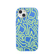 Electric Blue Dizzy Dreams iPhone 15 Case