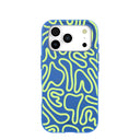 Electric Blue Dizzy Dreams iPhone 17 Pro Case