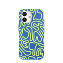 Electric Blue Dizzy Dreams iPhone 17 Case