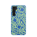 Electric Blue Dizzy Dreams Samsung Galaxy S25+(Plus) Case