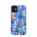 Electric Blue Dockside Dreams iPhone 11 Case