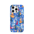 Electric Blue Dockside Dreams iPhone 16 Pro Case