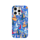 Electric Blue Dockside Dreams iPhone 16 Pro Case