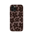 Chocolate Brown Earthy Blooms iPhone 12 Pro Max Case
