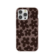 Chocolate Brown Earthy Blooms iPhone 14 Pro Max Case