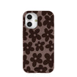 Chocolate Brown Earthy Blooms iPhone 16 Case