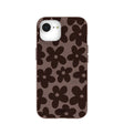 Chocolate Brown Earthy Blooms iPhone 16e/17e Case