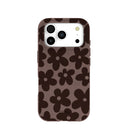 Chocolate Brown Earthy Blooms iPhone 17 Pro Case
