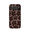 Chocolate Brown Earthy Blooms Google Pixel 9 Pro XL Case