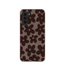 Chocolate Brown Earthy Blooms Samsung Galaxy S21 Case