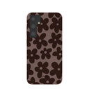 Chocolate Brown Earthy Blooms Samsung Galaxy S24+(Plus) Case
