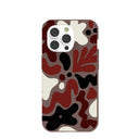 Chocolate Brown Earthy Curves iPhone 14 Pro Case