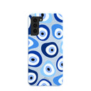 Powder Blue Evil Eye Samsung Galaxy S21 Case