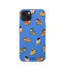 Electric Blue Fancy Frogs iPhone 13 Case