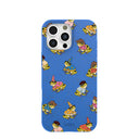 Electric Blue Fancy Frogs iPhone 16 Pro Max Case