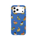 Electric Blue Fancy Frogs iPhone 17 Pro Max Case