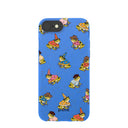 Electric Blue Fancy Frogs iPhone 6/6s/7/8/SE Case