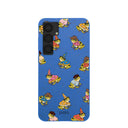 Electric Blue Fancy Frogs Samsung Galaxy S25+(Plus) Case