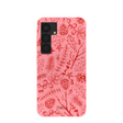 Bubblegum Pink Festive Forest Samsung Galaxy S25 Case
