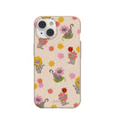 Seashell Flower Cats iPhone 14 Case