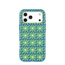 Electric Blue Flower Child iPhone 17 Pro Max Case
