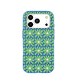 Electric Blue Flower Child iPhone 17 Pro Case