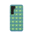 Electric Blue Flower Child Samsung Galaxy S25 Case