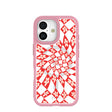 Clear Funky Fleurs iPhone 17 Case With Petal Pink Ridge (MagSafe included)
