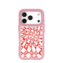 Clear Funky Fleurs iPhone 17 Pro Case With Petal Pink Ridge (MagSafe included)