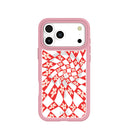 Clear Funky Fleurs iPhone 17 Pro Max Case With Petal Pink Ridge (MagSafe included)