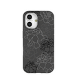 Black Gardenia Lines iPhone 16 Case