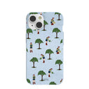 Powder Blue Gardening Girl iPhone 14 Case