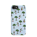 Powder Blue Gardening Girl iPhone 6/6s/7/8/SE Case