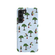 Powder Blue Gardening Girl Samsung Galaxy S22 Case