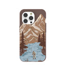 Chocolate Brown Gone Fishing iPhone 14 Pro Case