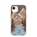 Chocolate Brown Gone Fishing iPhone 16e/17e Case